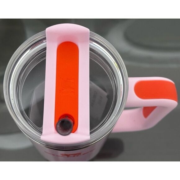 Stanley Quencher H2.0 FlowState 30oz Tumbler, ROSE PETAL SHIMMER - Picture 3 of 4